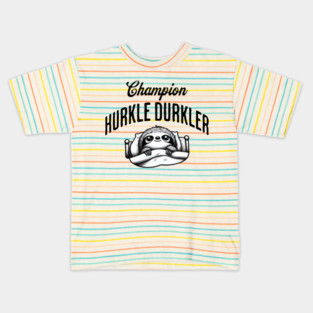 Champion Hurkle Durkler Sloth lying in bed hurkle durkling (being lazy) Kids T-Shirt