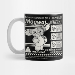 Gremlins Gizmo Warning Label Dks Mug