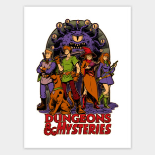 Dungeons and Mysteries - RPG Vintage Dog Cartoon Sticker