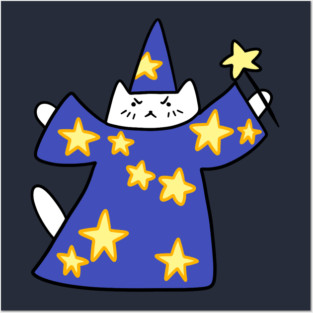 Wizard Cat Posters and Art