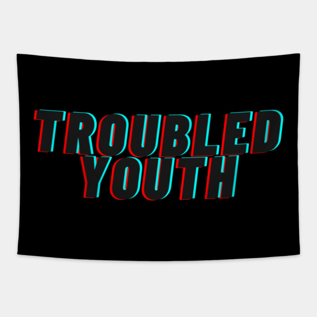 Troubled Youth Tapestry by casualteesinc
