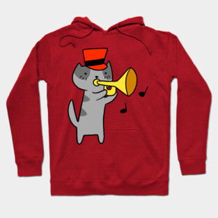 Trumpet Cat Hoodie