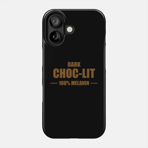 Dark Choc-Lit Phone Case by UrbanLifeApparel