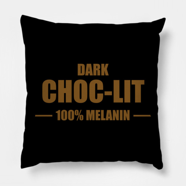 Dark Choc-Lit Pillow by UrbanLifeApparel