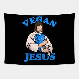 Vegan Jesus Tapestry