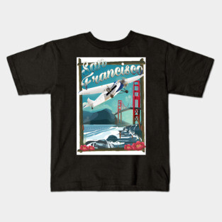 San Francisco travel poster Kids T-Shirt