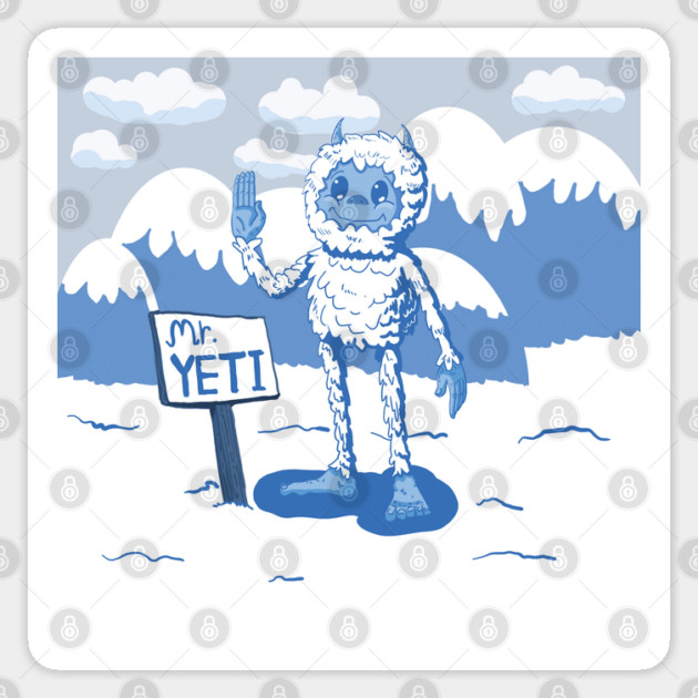 MR. YETI Sticker by droidmonkey