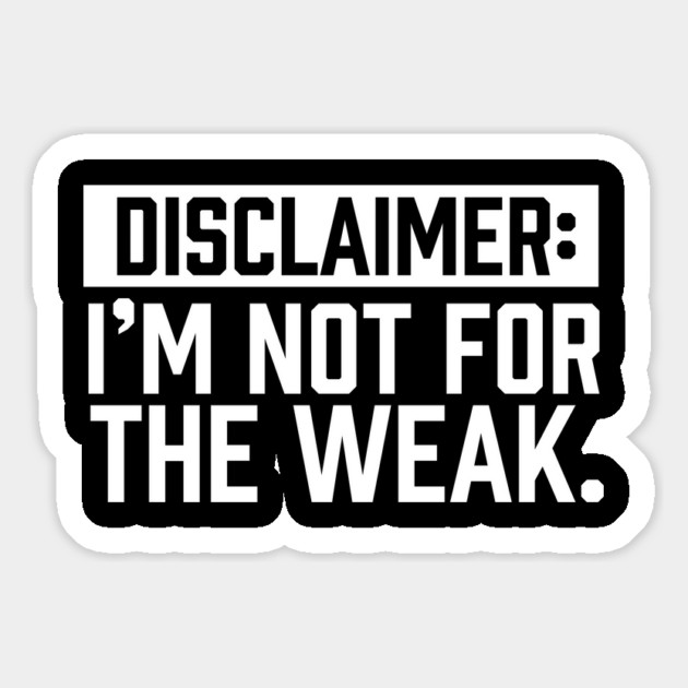 I am not for the weak Magnet by UrbanLifeApparel