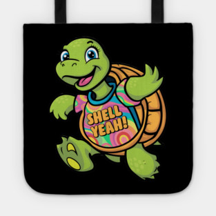 Cheerful Turtle Shell Yeah Tote