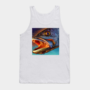 Speckled Sea Trout Painting Tank Top