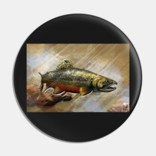 The Native Brook Trout Art Pin