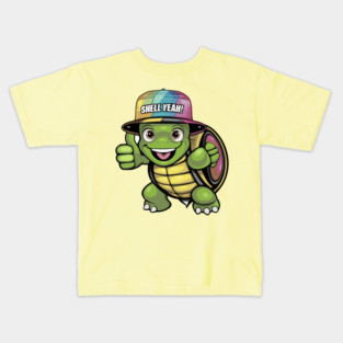 Turtle in Cap Shall Yeah Kids T-Shirt