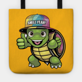 Turtle in Cap Shall Yeah Tote
