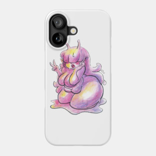 Watercolor Snail Girl Phone Case