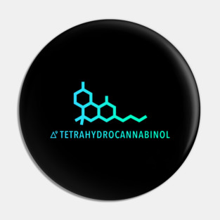 THC Molecule Pin