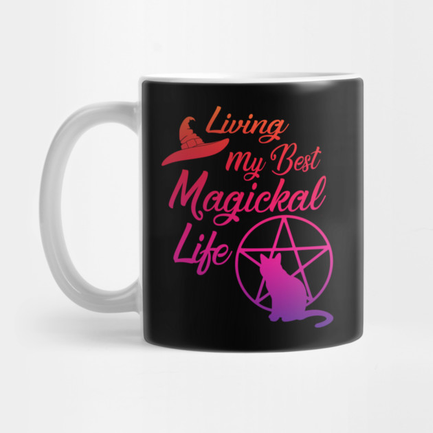 Living My Best Magickal Life Rainbow Pentacle Cheeky Witch by Cheeky Witch
