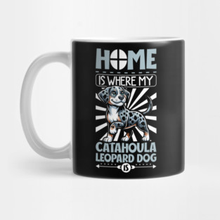 Home is with my Catahoula Leopard Dog Mug