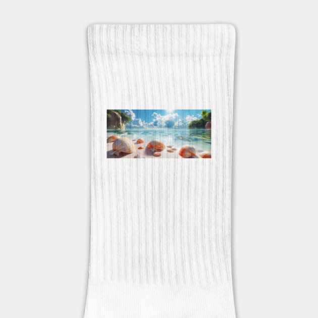 Beach with Shells Coffee by Vinokurio