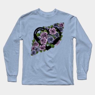 Protect Trans Kids Heart Trans Roses Long Sleeve T-Shirt