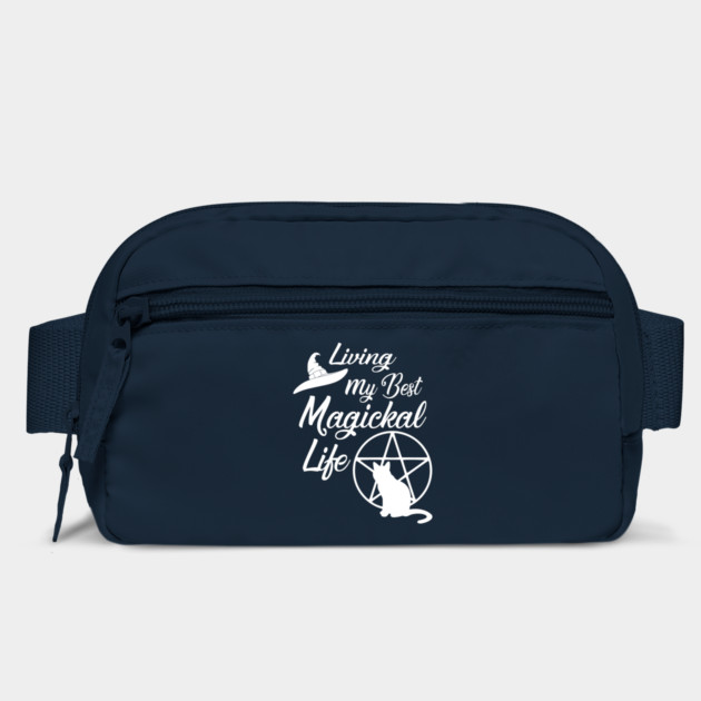 Living My Best Magickal Life Cheeky Witch Cat and Pentacle by Cheeky Witch