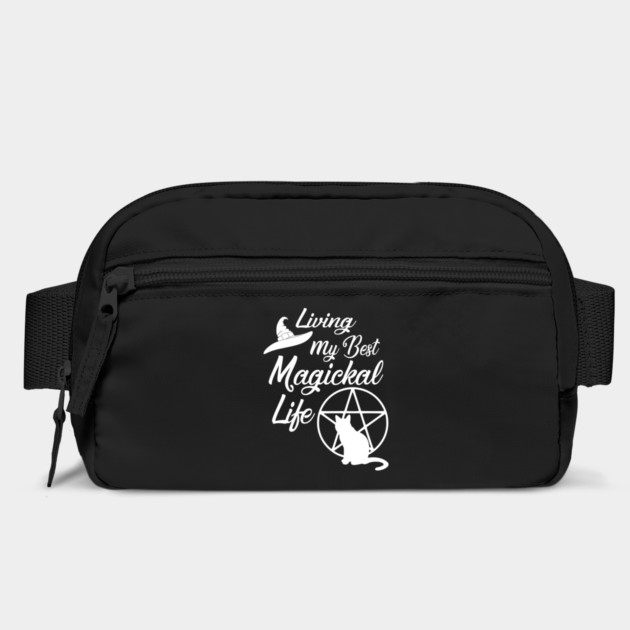 Living My Best Magickal Life Cheeky Witch Cat and Pentacle by Cheeky Witch