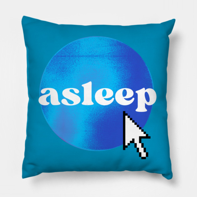 asleep dot com Pillow by casualteesinc