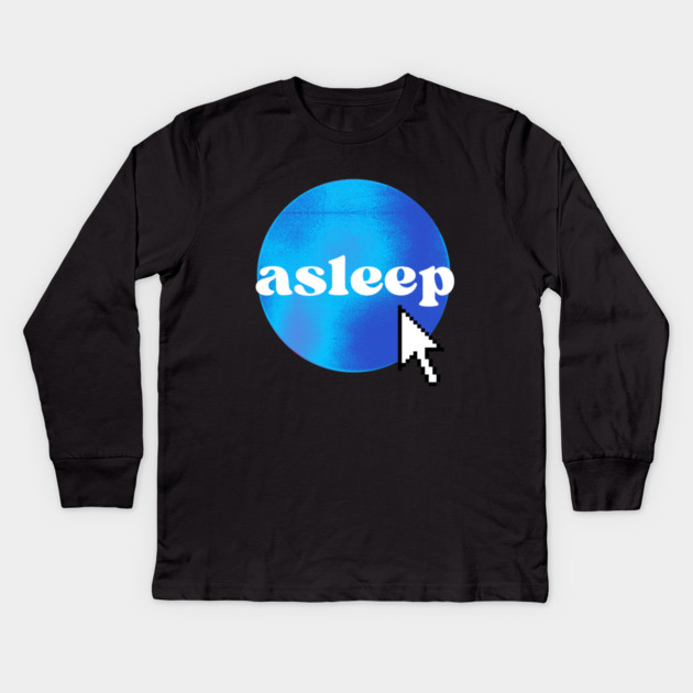 asleep dot com Kids Long Sleeve T-Shirt by casualteesinc