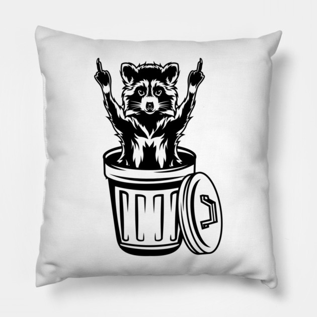 Trash Panda Birds Pillow by Litehouse Tees