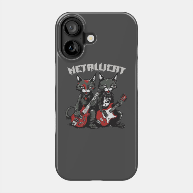 Metallicat Phone Case by Litehouse Tees