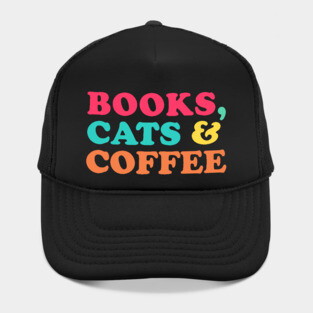 Books, Cats & Coffee Hat