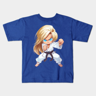 Karate Chibi Girl Kids T-Shirt