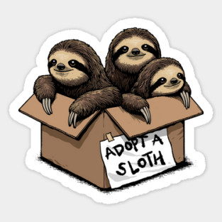 Adopt a Sloth Magnet
