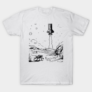 Space X T-shirt and alien T-Shirt