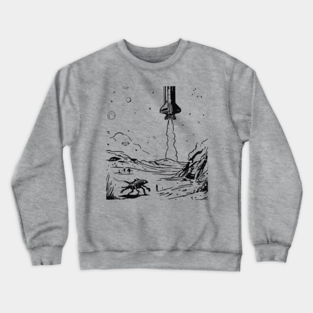 Space X T-shirt and alien Crewneck Sweatshirt by Nizar clothing store 