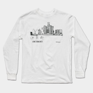 Detroit Michigan Long Sleeve T-Shirt