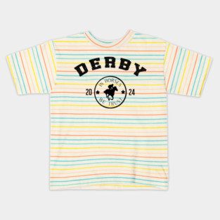 Derby Day 2024 Horse Derby horse racing 150th Kids T-Shirt