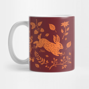 Cottagecore Wild Hare Rabbit Mug