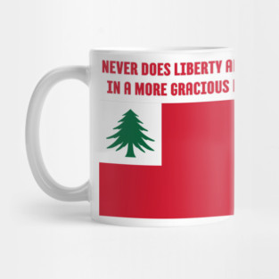 New England Flag and Motto Mug