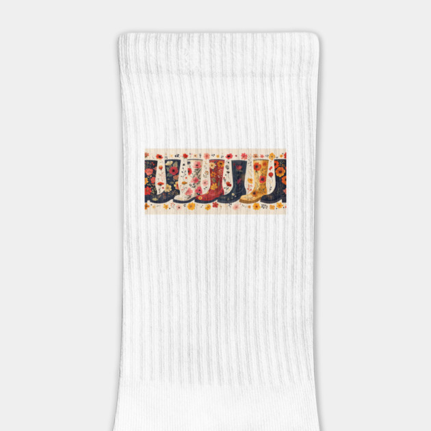 Assorted Floral Boots Design by Vinokurio