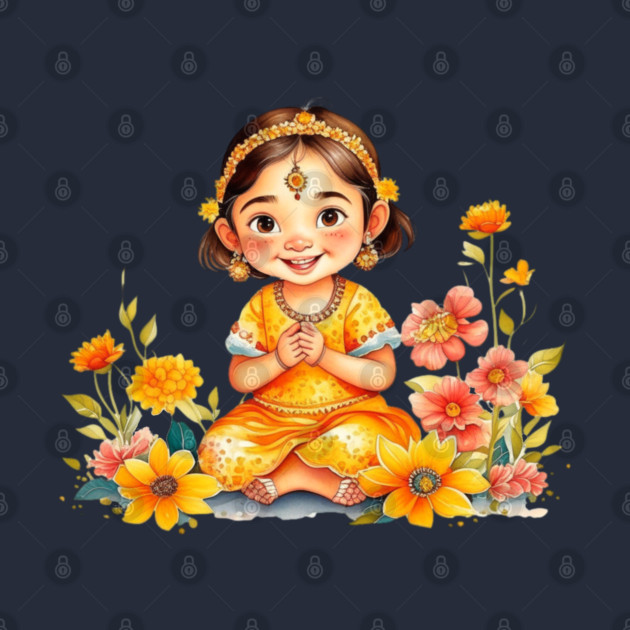Gudi Padwa Cute Girl by HolidayBug