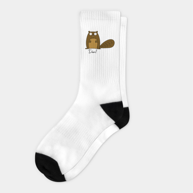 Funny Beaver Dam Socks by HolidayBug