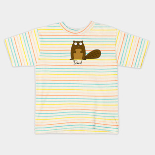 Funny Beaver Dam Kids T-Shirt