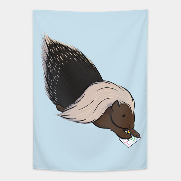Crested Porcupine Tapestry by DeguArts