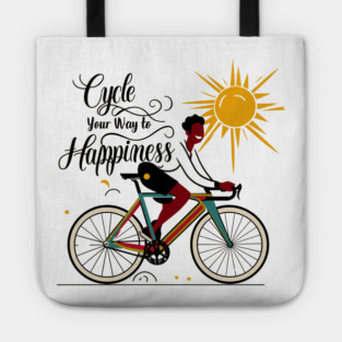 Cycle Your Way to Happiness Tote