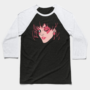 Jem and The Holograms - Jem Portrait Star Baseball T-Shirt