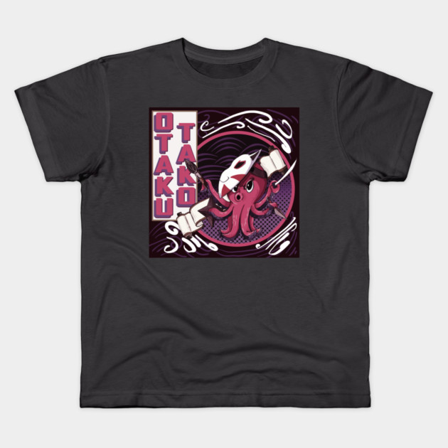 OTAKU TAKO Kids T-Shirt by droidmonkey