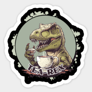Tea-Rex Sticker