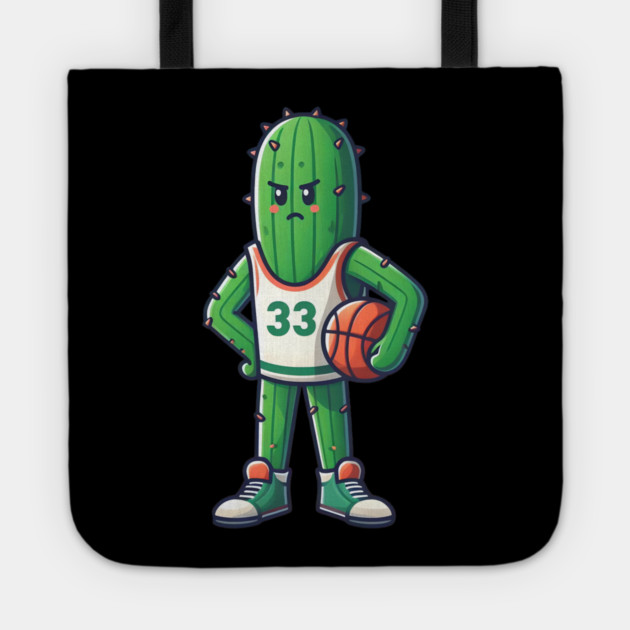 Basketball Cactus – Funny Sports Humor Artwork Tote by MakerMind8.2