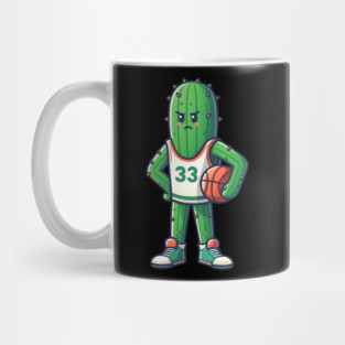 Basketball Cactus – Funny Sports Humor Artwork Mug