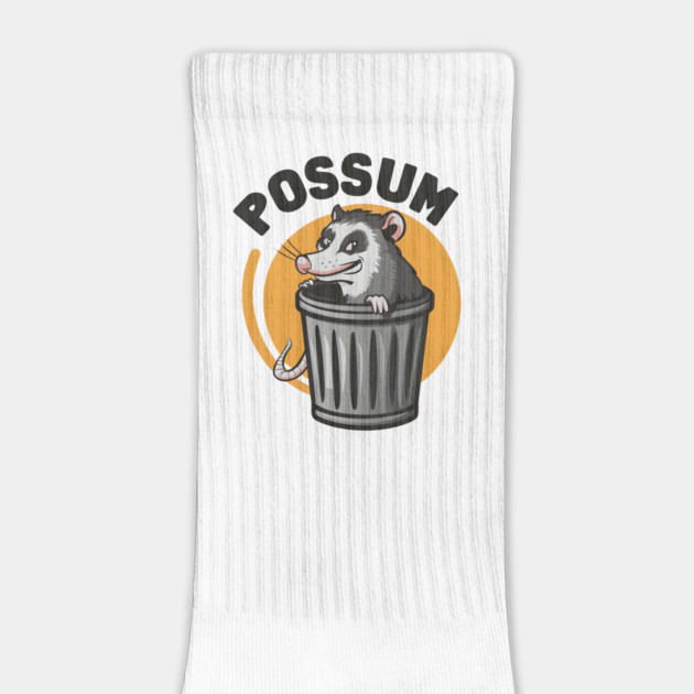 Funny Possum in Trash Can – Quirky Animal Humor Graphic by MakerMind8.2